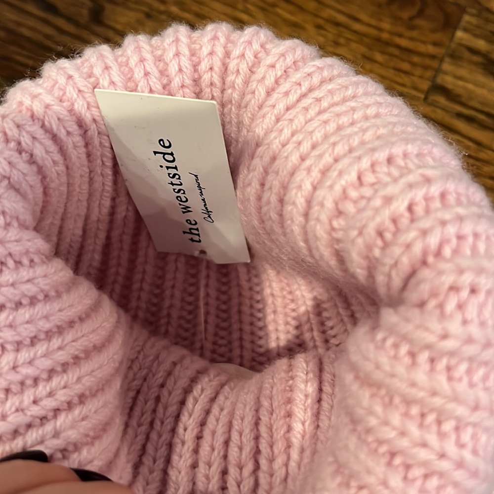 Nwt Loveshackfancy Allan Patchwork Pink Sweater M - image 3